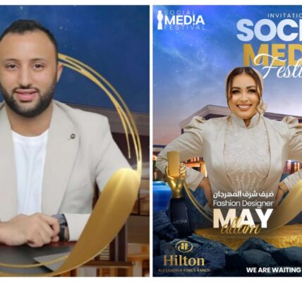 مي علام أفضل مصممة أزياء 2024 في الدورة الأولى لمهرجان Social Media Festival